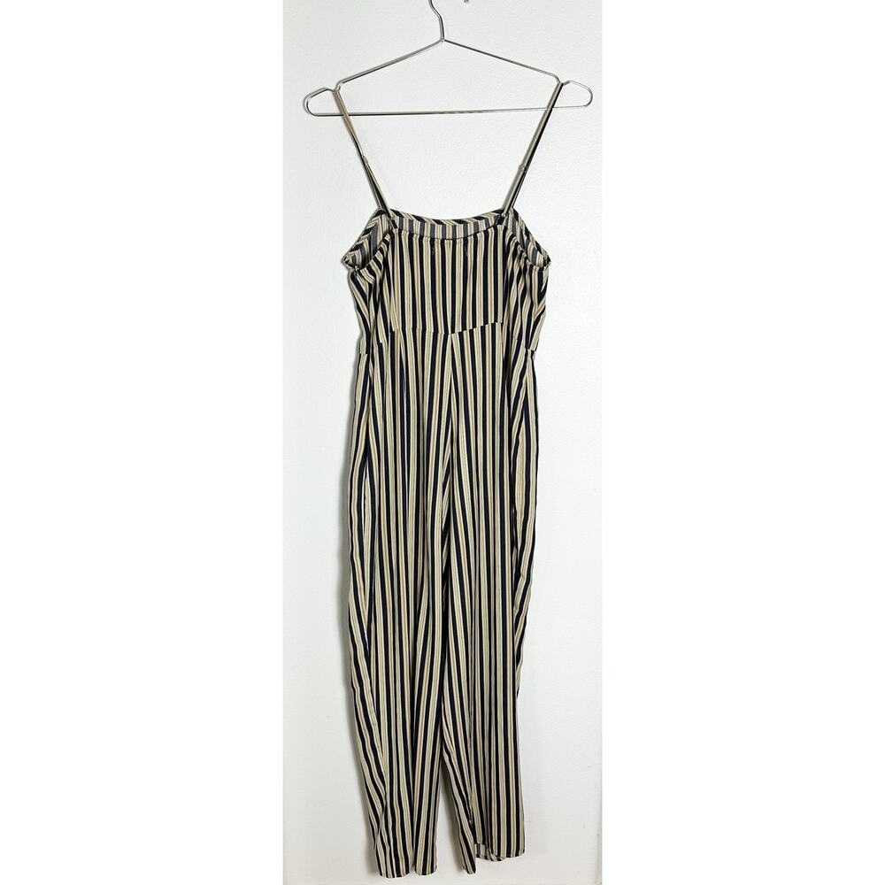 Urban Outfitters Straight-Neck Striped Jumpsuit Women's sz 6 - Picture 8 of 11